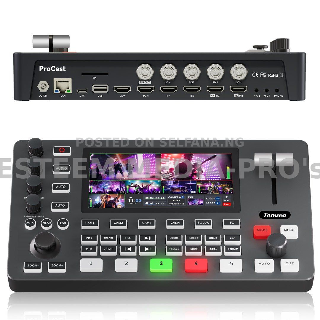 Tenveo Tevo-Pc500 Broadcast Control Keyboard Video Mixer