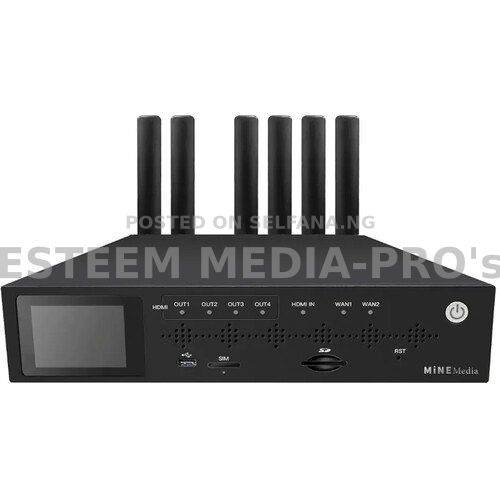 MiNE Media A318H UHD 4K 5G Multi-Network Bonding Decoder