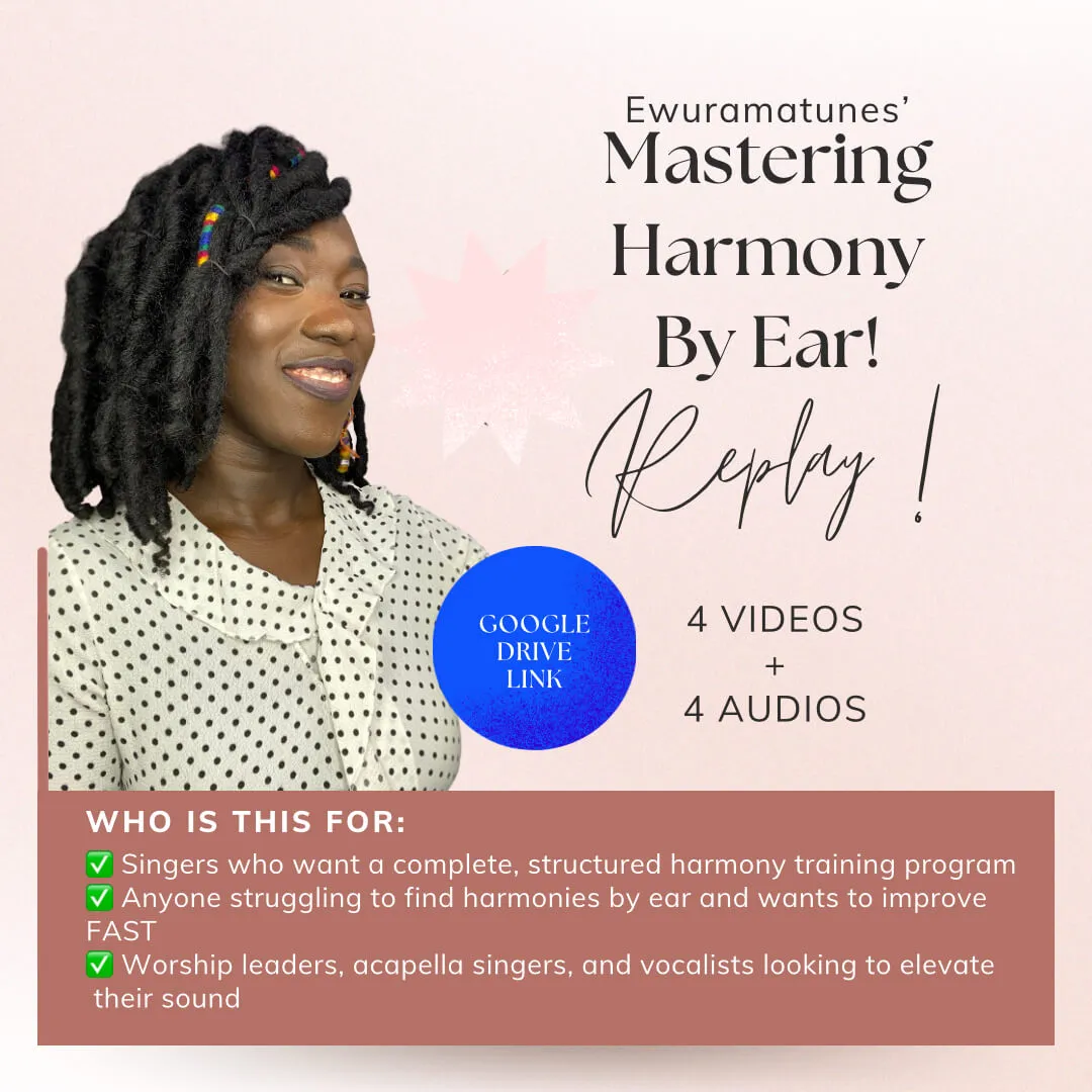 MASTERING HARMONY BY EAR- 4 Videos + 4 Audios- ALL 4 SESSIONS
