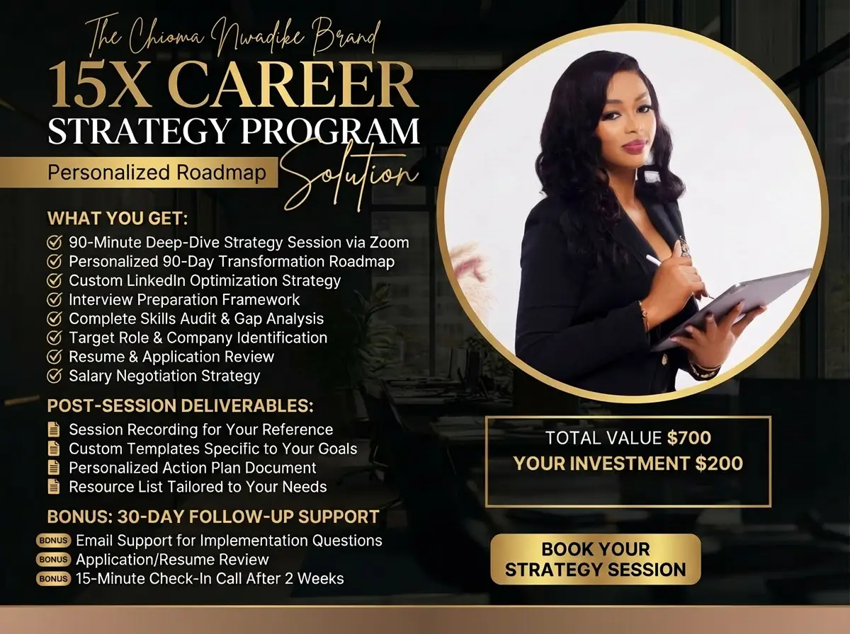 15X CAREER STRATEGY PROGRAM - PERSONALIZED ROADMAP