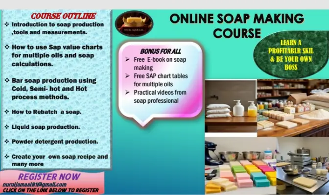 ONLINE SOAP MAKING COURSE