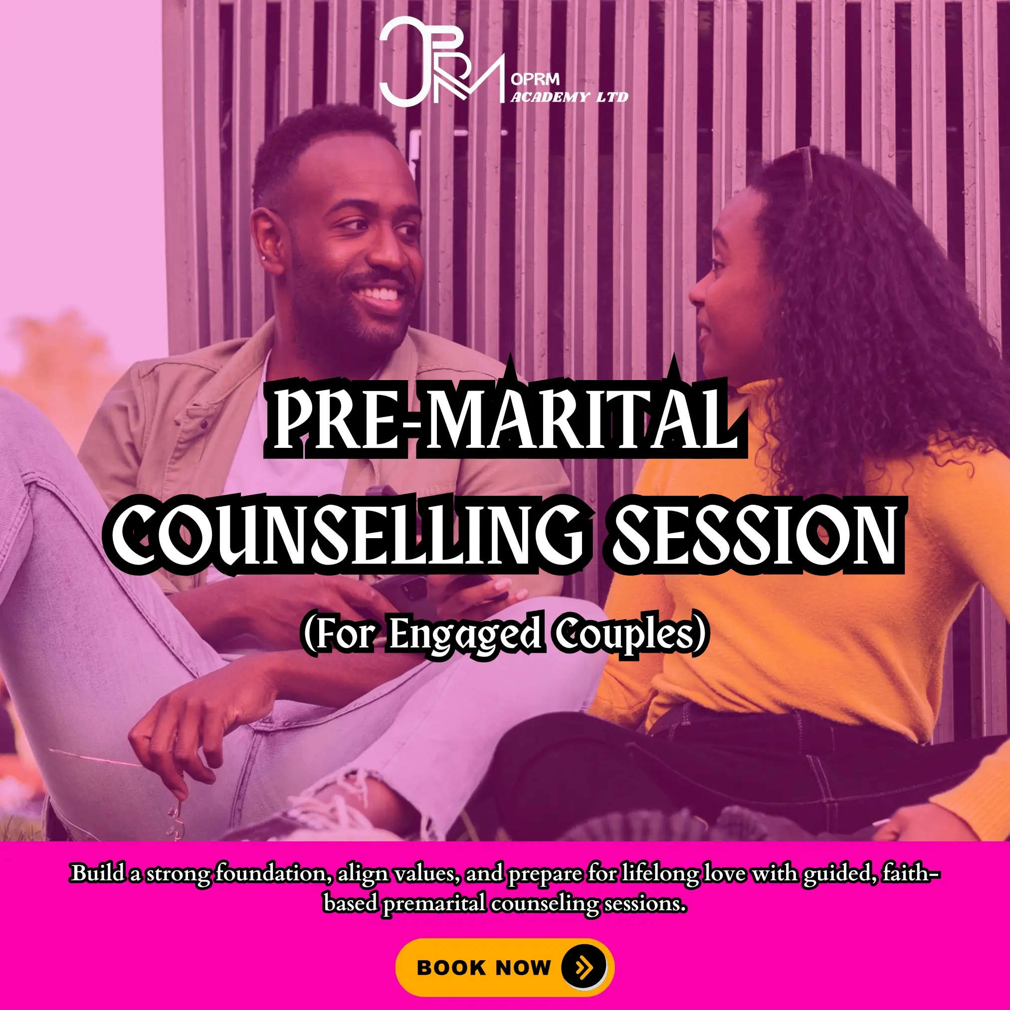 Book a (6-10) Weeks Private Premarital Counseling Classes