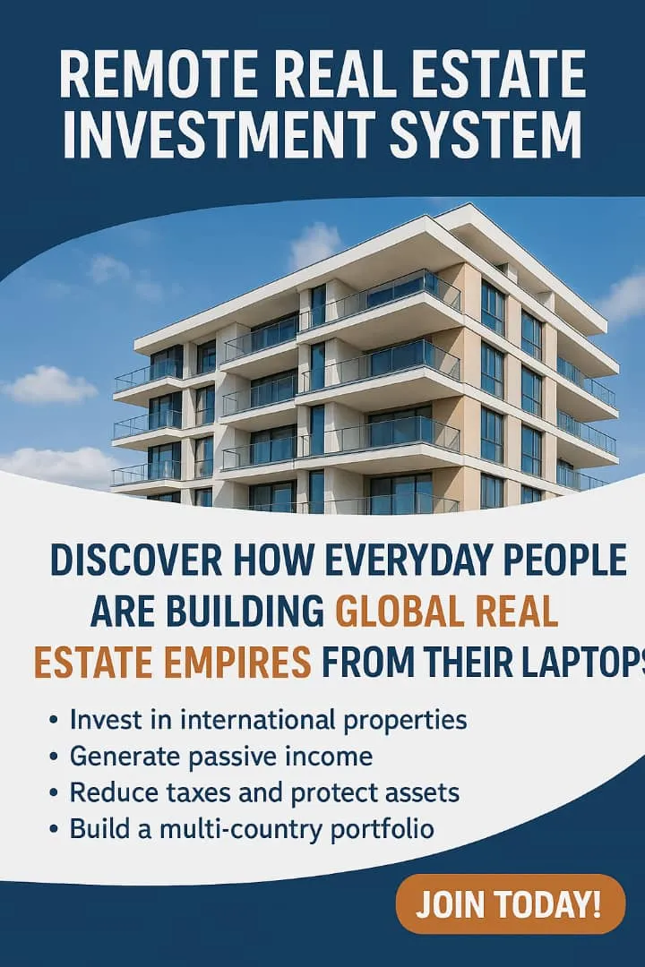 🌍 Remote Real Estate Investment System:  Discover How Everyday People Are Building Global Real Estate Empires From Their Laptops — Without Traveling, Managing Tenants, or Spending Millions
