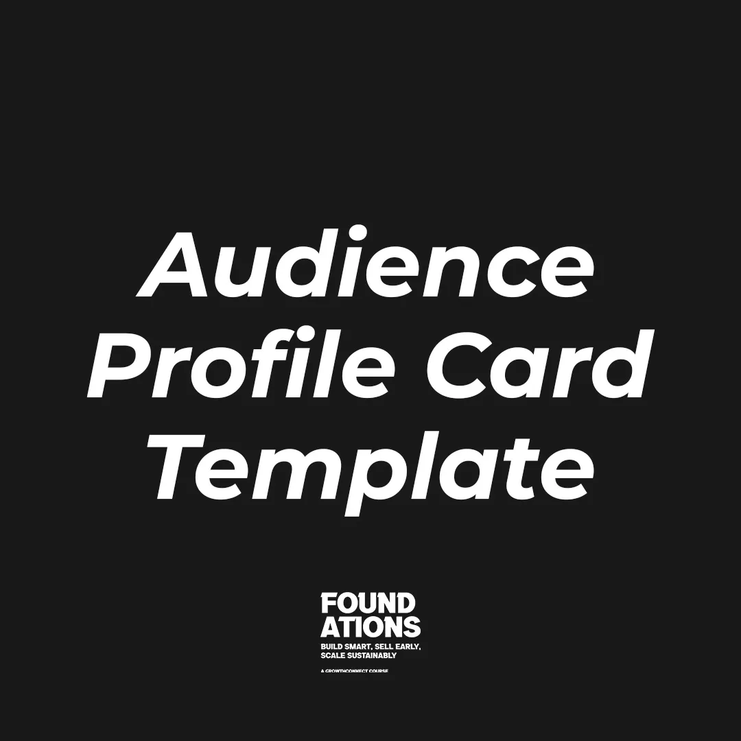 Audience Profile Card Template