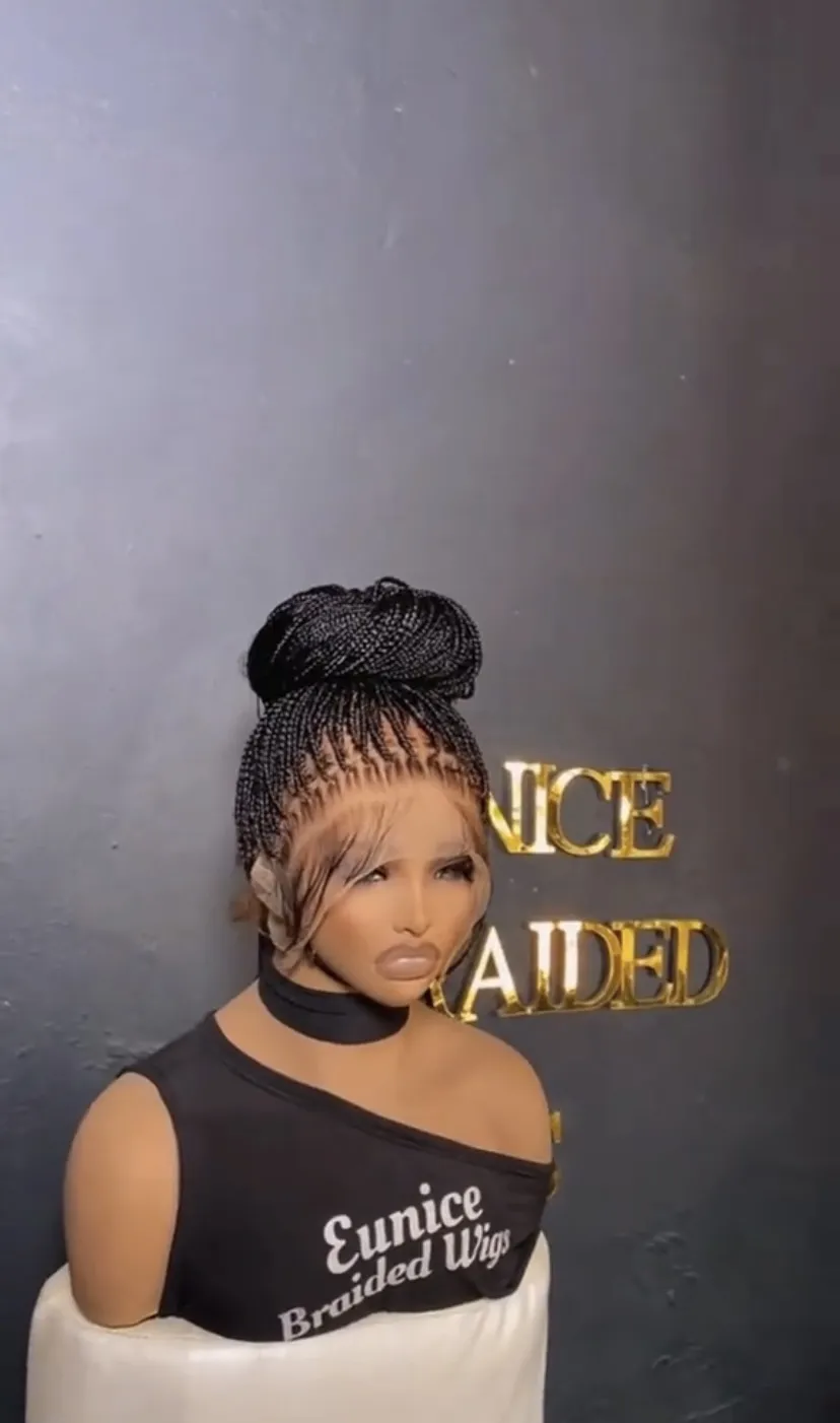 Full lace knotless braided wig