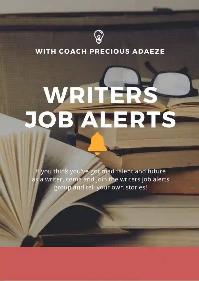 WRITERS JOB ALERTS COMMUNITY 🔔