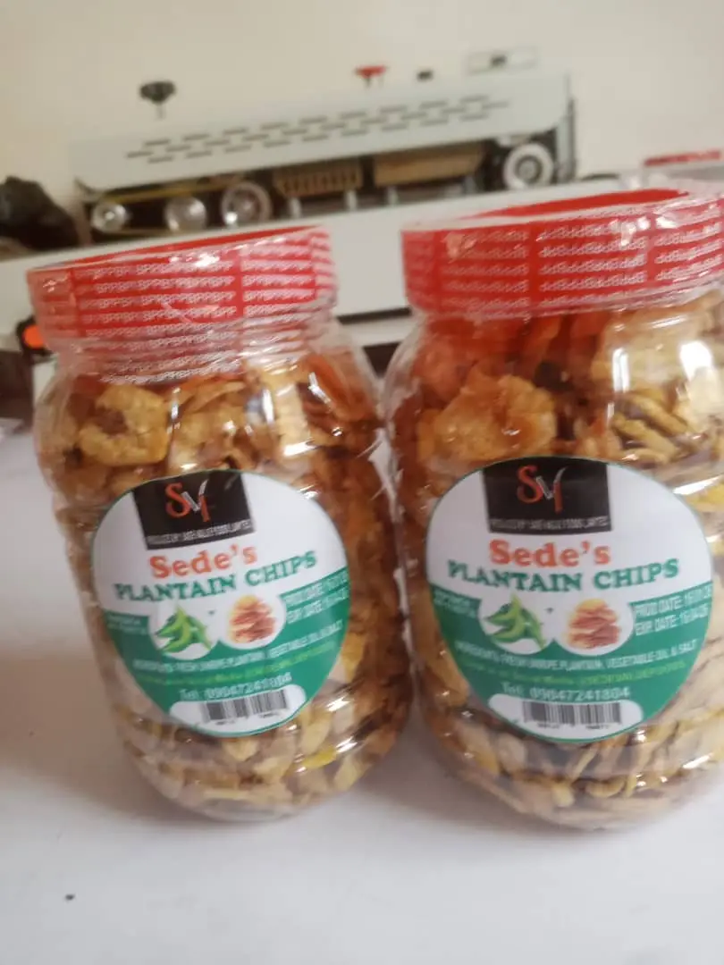 Sede’s Plantain Chips(300g) 50 jars per box