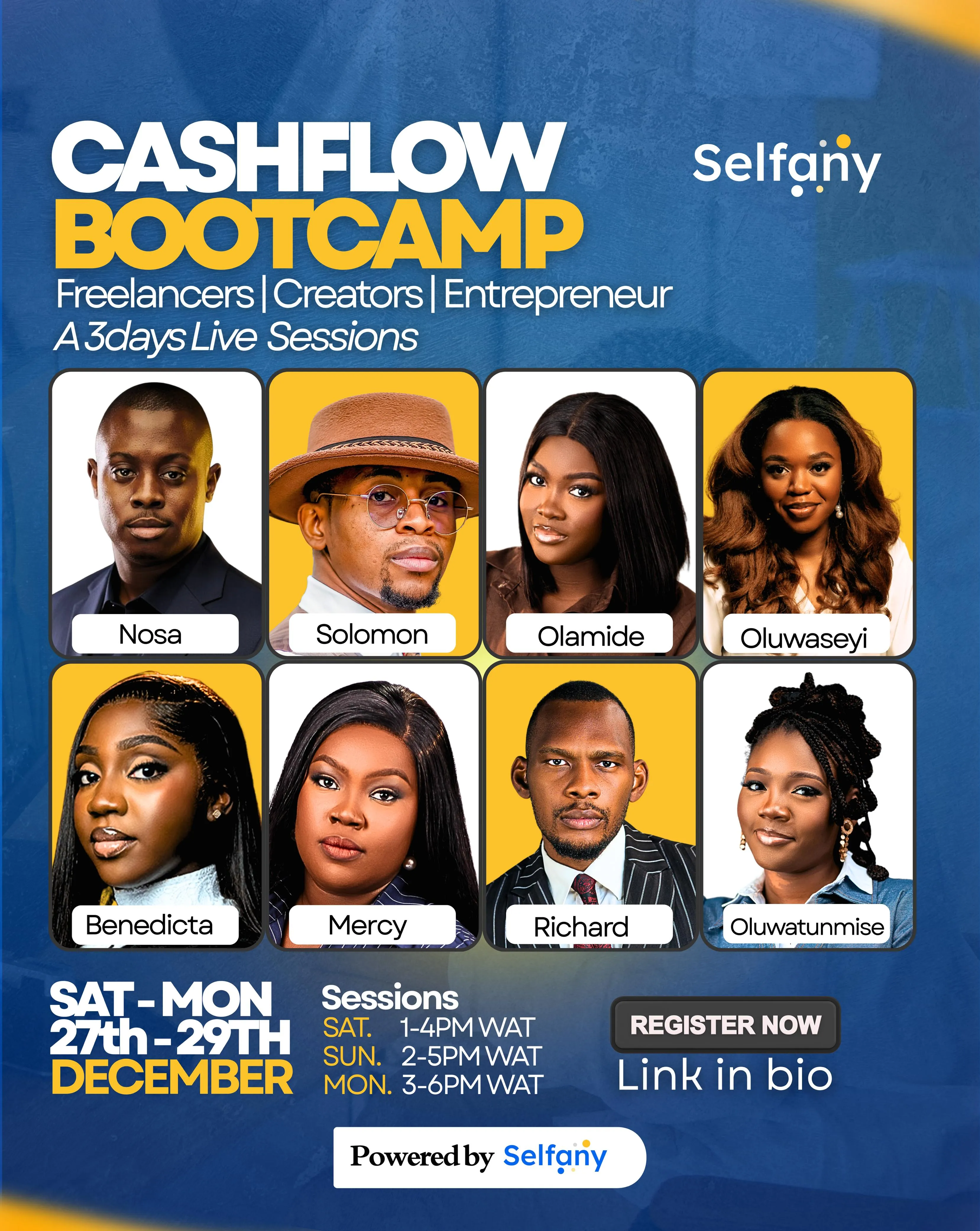 SELFANY CASHFLOW  3 DAYS (VIRTUAL BOOTCAMP)