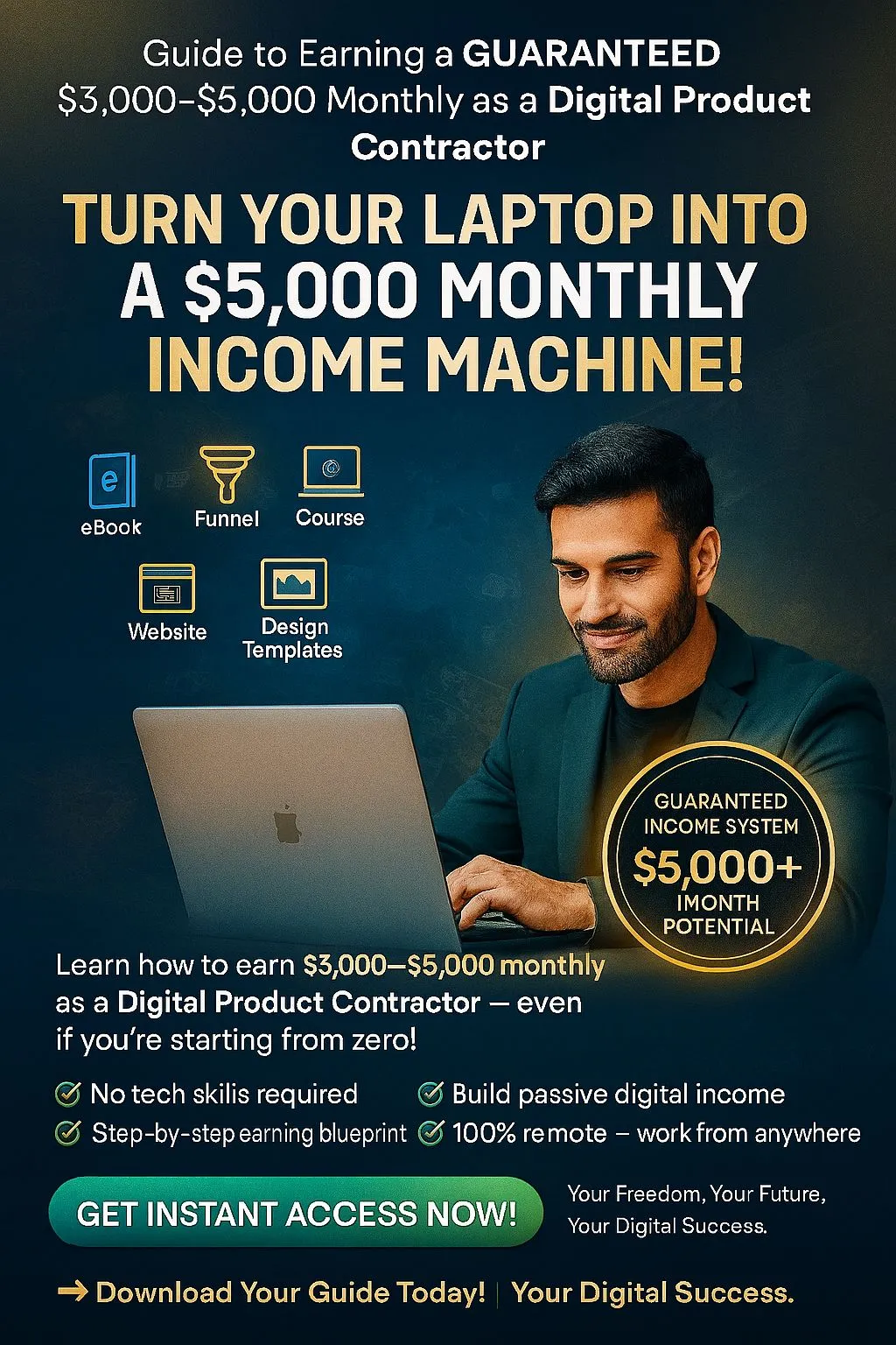 💼 “Guide to Earning a GUARANTEED $3,000–$5,000 Monthly as a Digital Product Contractor”