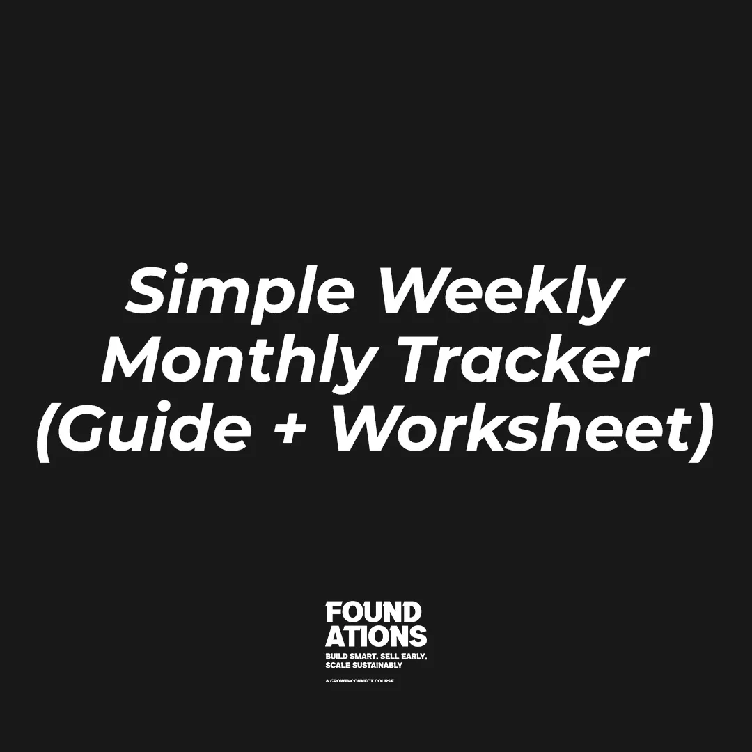 Simple Weekly Monthly Tracker (Guide + Worksheet)