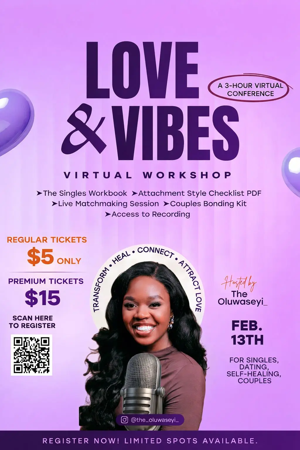 LOVE & VIBES VIRTUAL WORKSHOP