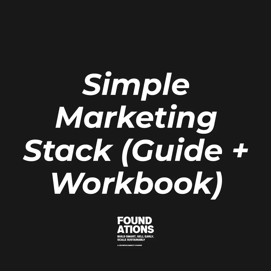 Simple Marketing Stack (Guide + Workbook)