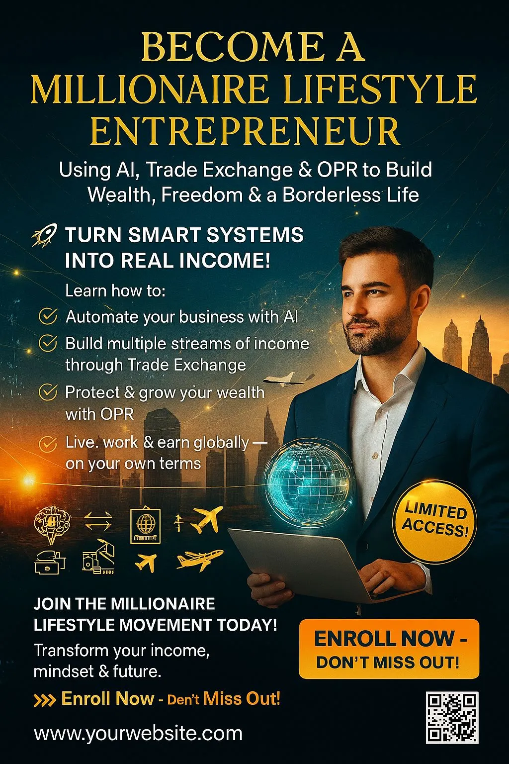 💎 Become a Millionaire Lifestyle Entrepreneur: Using AI, Trade Exchange & OPR:  Build Wealth, Live Free, and Join the New Global Class of Borderless Entrepreneurs