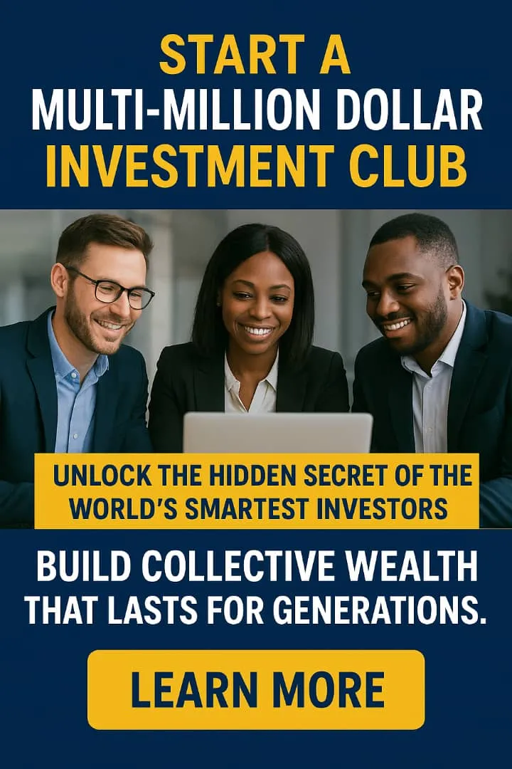 💼 Start a Multi-Million Dollar Investment Club:  Unlock the Hidden Secret of the World’s Smartest Investors — Build Collective Wealth That Lasts for Generations.