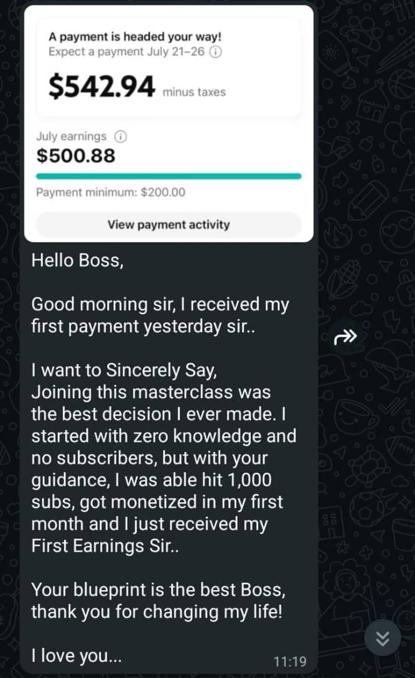 THE MILLIONAIRE YOUTUBE MASTERCLASS