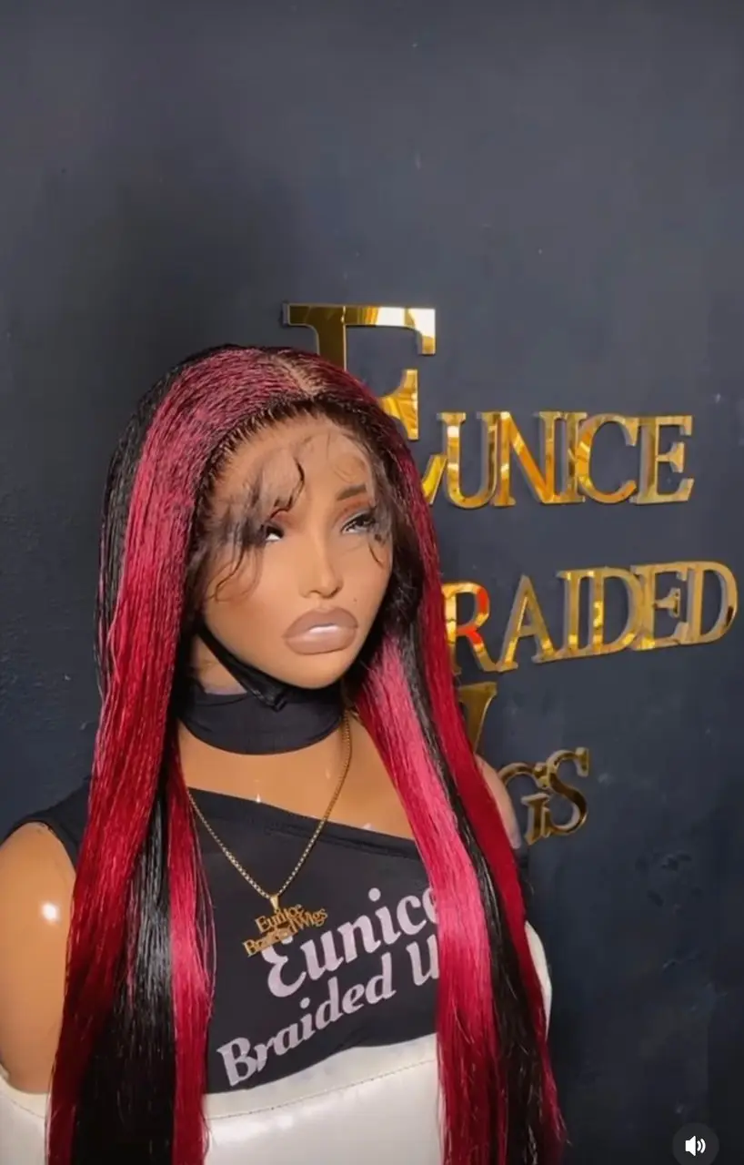 1b/blonde highlight HD full lace micro twist braided wig