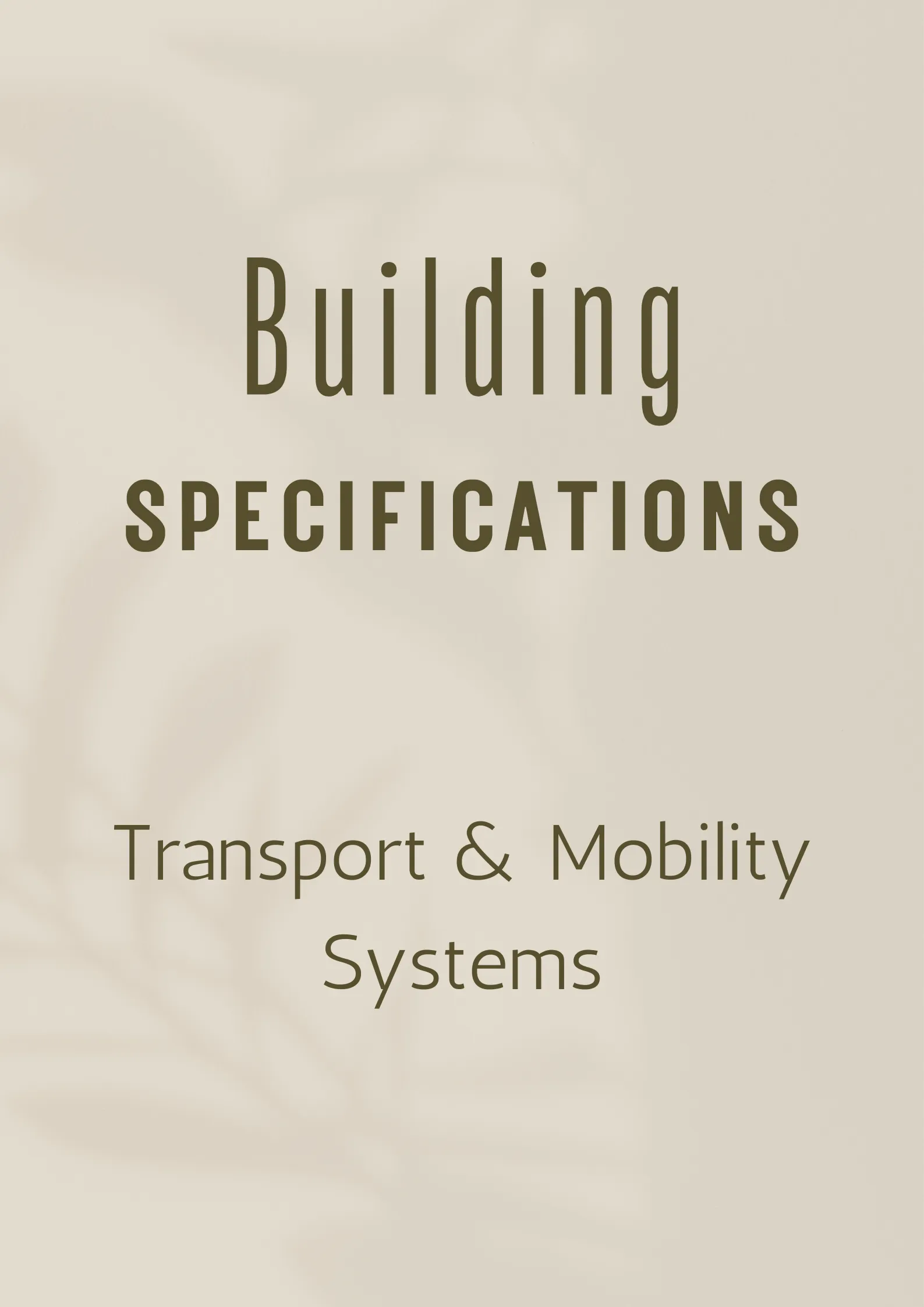 Transport & Mobility Systems