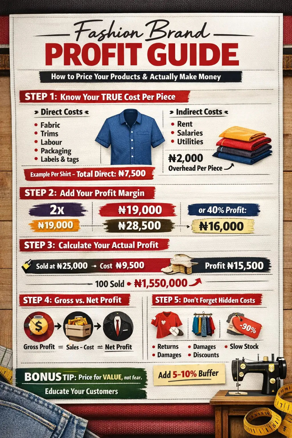 💰 Fashion Brand Profit Guide