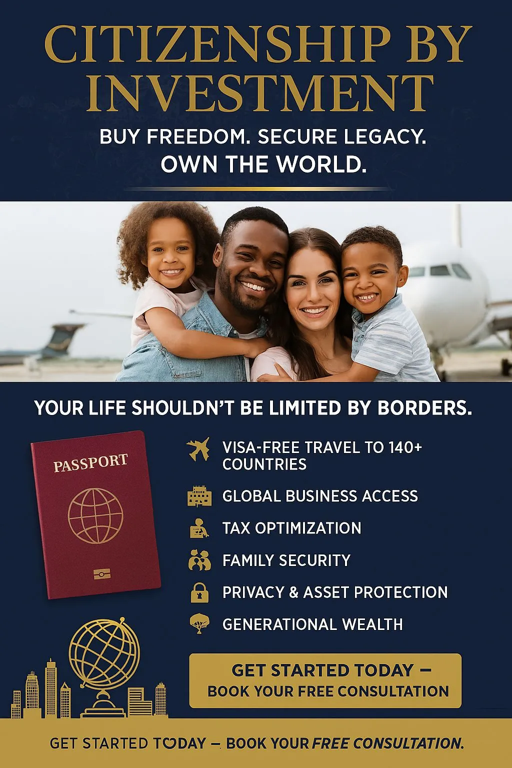 🌍 Citizenship By Investment: Buy Freedom. Secure Legacy. Own the World.