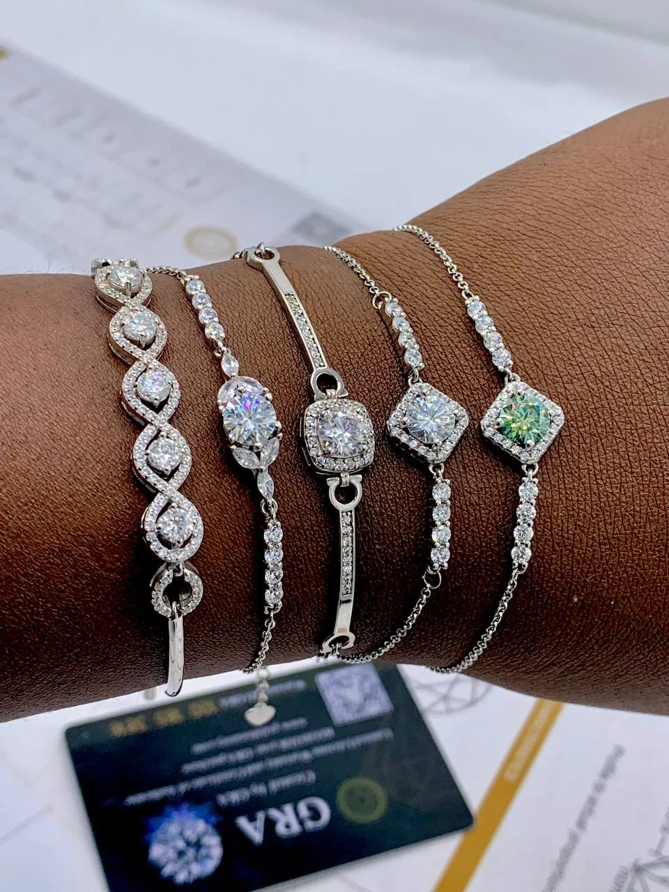 Women’s VVS Moissanite Bracelet – High-Grade Sparkle + Free Tester Option